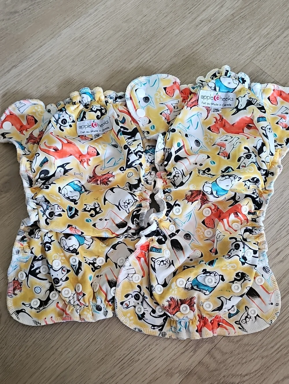 AppleCheeks Reusable Baby Cloth Diaper Cover SET OF TWO  - One Size